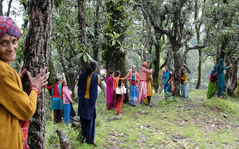 a determined woman inspiring her village folks