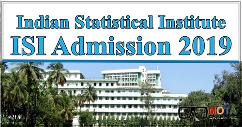 indian statistical institute, kolkata admissions 2019