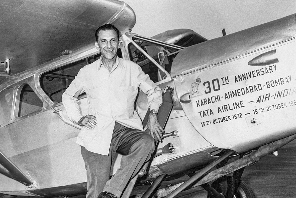 j.r.d tata the pioneer in civil aviation